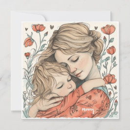 Tarjeta Festiva Querida mamá: Saludos especiales