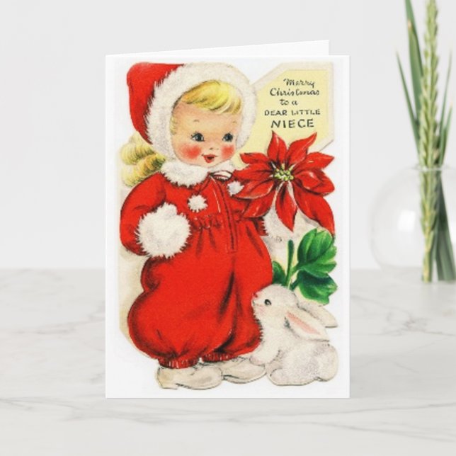 Tarjeta Festiva Querida Niña (Anverso)