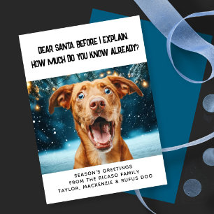 Tarjeta Festiva Querido Papá Noel, ¿Cuánto Sabes Ya? Navidades