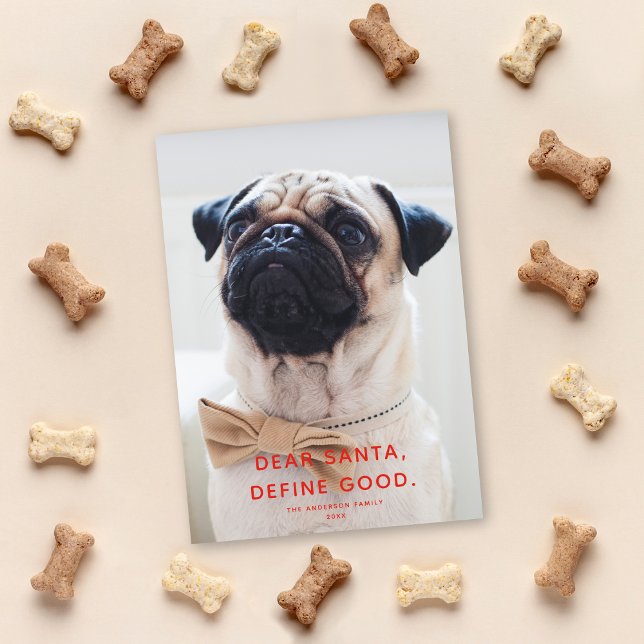 Tarjeta Festiva Querido Papá Noel, Define Bien. Divertida foto de  (Subido por el creador)