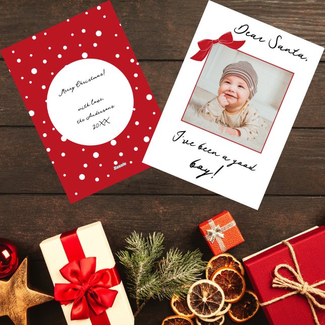 Tarjeta Festiva Querido Personalizado de Navidades modernos de San (Subido por el creador)