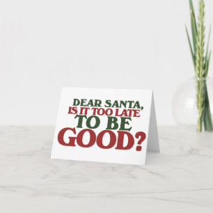 Tarjeta Festiva Querido Santa