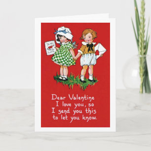 Tarjeta Festiva Querido Valentine