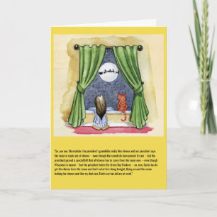 Tarjeta Festiva Queso de la luna