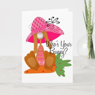 Tarjeta Festiva ¿Quién es tu conejo?