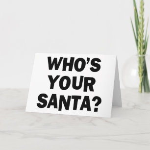 Tarjeta Festiva ¿Quién es tu Santa?