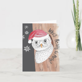 Tarjeta Festiva ¿Quién está listo para la fiesta? Vacaciones de bú