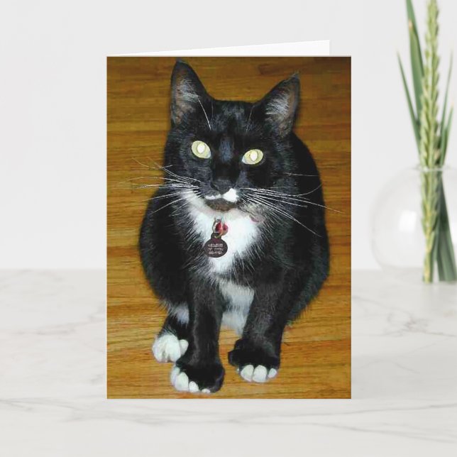 Tarjeta Festiva ¿Quién yo? (Anverso)