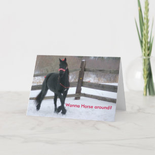 Tarjeta Festiva Quiera al caballo… - Modificado para requisitos