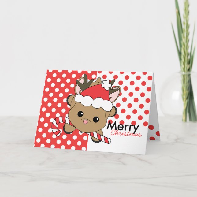 Tarjeta Festiva ¿Quieres un Candy-Cane? (Anverso)