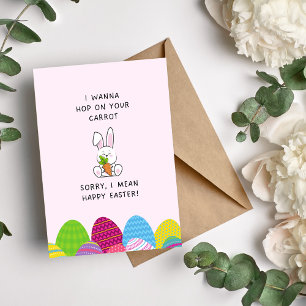 Tarjeta Festiva Quiero abocarte a tu zancuda gracioso pascua feliz