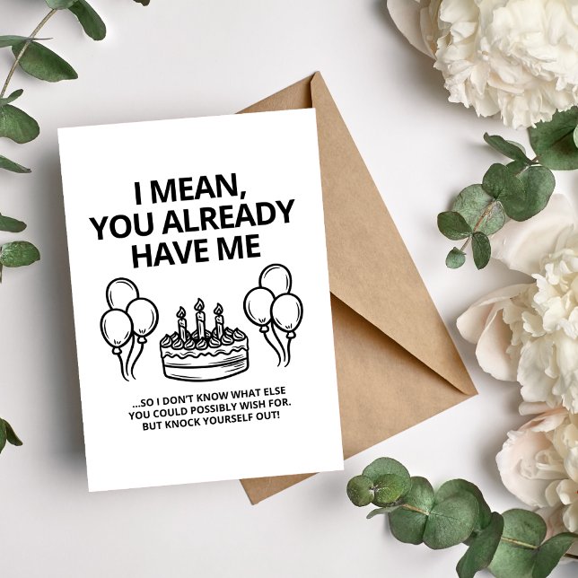 Tarjeta Festiva Quiero Decir, Ya Me Tienes Divertido Cumpleaños De (Subido por el creador)