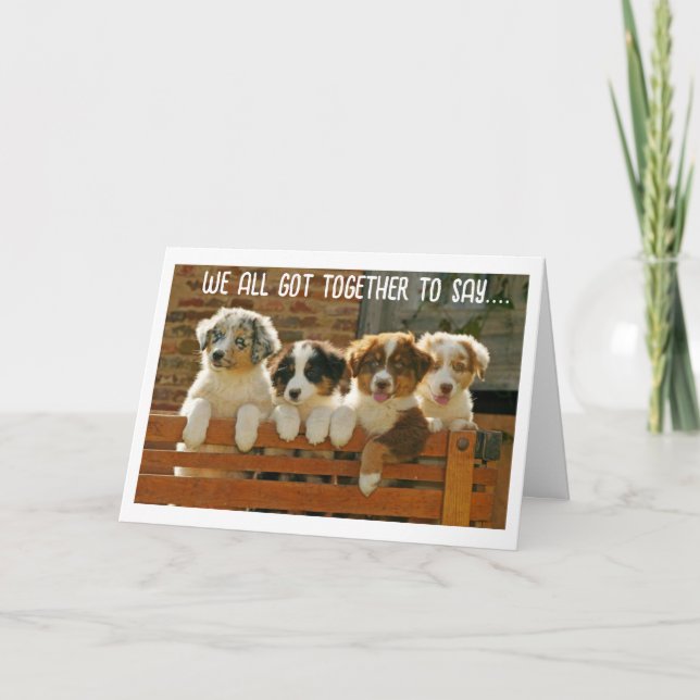 TARJETA FESTIVA QUIERO SER EL PRIMERO EN DECIR "FELIZ CUMPLEAÑOS" (Anverso)