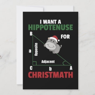 Tarjeta Festiva Quiero Un Hipódromo Para Los Navidades Cute Hippos