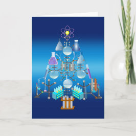 Tarjeta Festiva Química, Oh Navidades de Árboles Químicos