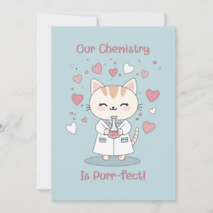 Tarjeta Festiva Química Perfecta San Valentín