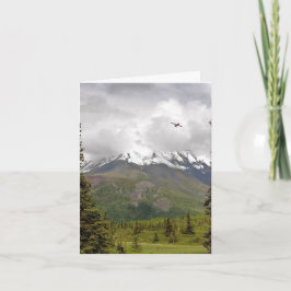 Tarjeta Festiva Quintessential Alaska - 4" x 5.6" Notecard
