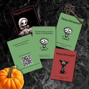 Tarjeta Festiva Quirky Monster Happy Halloween Card