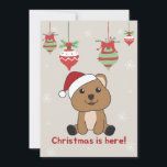 Tarjeta Festiva Quokka Christmas Snow Winter Animals Quokkas Holid<br><div class="desc">The Quokka for Christmas as a greeting card. Funny animals with gifts and snow for the holidays. Also funny for christmas in July. Quokkas are cute animals and perfect for Christmas.</div>