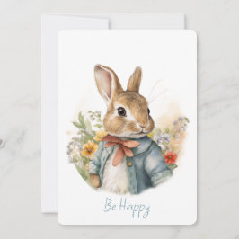 Tarjeta Festiva Rabbit Peter