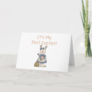 TARJETA FESTIVA RABBITGIRLFIRSTEASTER