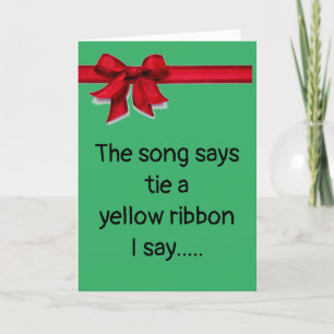 TARJETA FESTIVA RABIA RIBBON ROJO A TU ALREDEDOR EN NAVIDADES CON