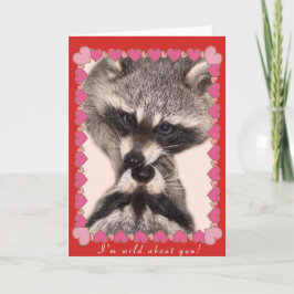 Tarjeta Festiva Racconones de besos