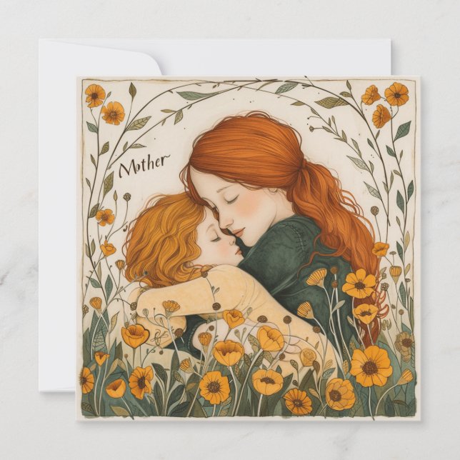 Tarjeta Festiva Radiancia de la madre: momentos apreciados (Anverso)