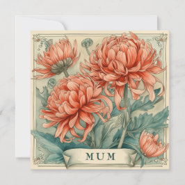 Tarjeta Festiva Radiancia de la mamá: deseos expresivos