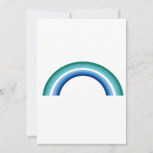Tarjeta Festiva Raíz de arcoiris masculino gay de Azure