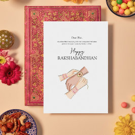 Tarjeta Festiva rakhi feliz, rakshabandhan, festival indio,