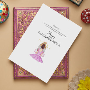 Tarjeta Festiva rakhi feliz, rakshabandhan, festival indio,