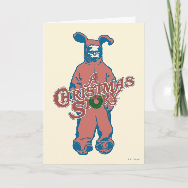 Tarjeta Festiva Ralphie | Pesadilla rosa (Anverso)
