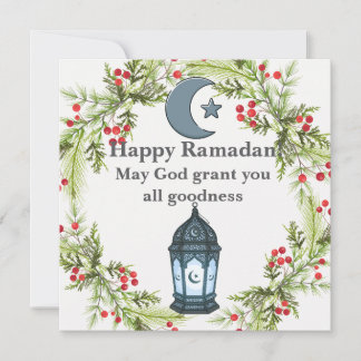 Tarjeta Festiva Ramadan Kareem Greeting Card Elegant Islamic Desig