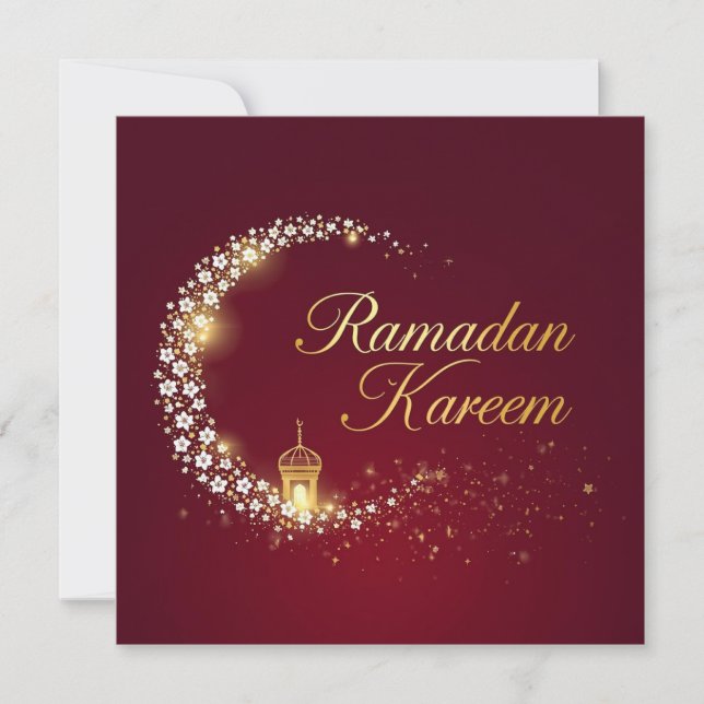 Tarjeta Festiva Ramadan Kareem holiday Personalized Card (Anverso)