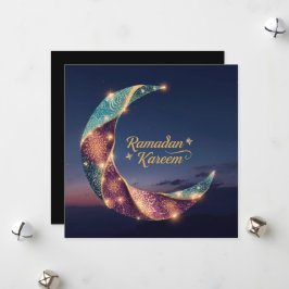 Tarjeta Festiva Ramadan Kareem holiday Personalized Hilal Card