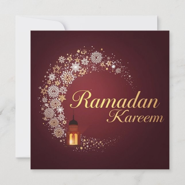 Tarjeta Festiva Ramadan Kareem holiday Personalized  Modern Card (Anverso)
