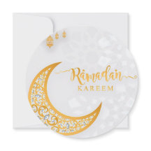 Ramadan Kareem Personalizado Círculo Blanco y Dora