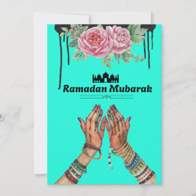 Tarjeta Festiva Ramadan Mubarak (Anverso)