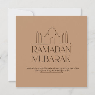 Tarjeta Festiva Ramadan Mubarak