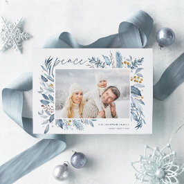 Tarjeta Festiva Ramas de hielo | Foto elegante