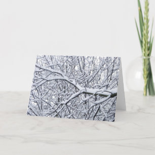 Tarjeta Festiva Ramas de nieve
