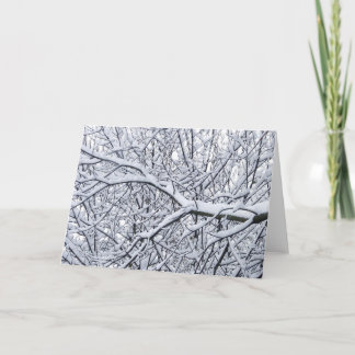 Tarjeta Festiva Ramas de nieve