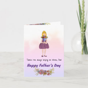 Tarjeta Festiva Ramo del Día del Padre: Amor en Flor