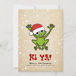 Tarjeta Festiva Rana Personalizado navidades