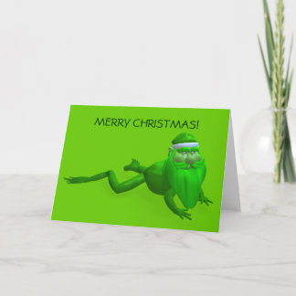 Tarjeta Festiva Rana Santa Claus