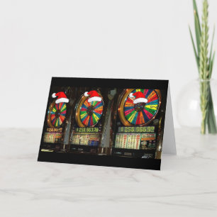Tarjeta Festiva Ranuras de Navidades de Las Vegas