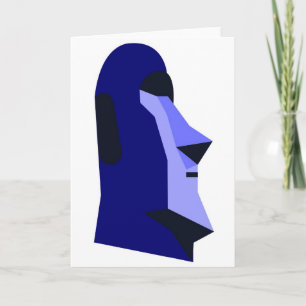 Tarjeta Festiva Rapa-Nui Moai - Isla de Pascua