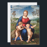 Tarjeta Festiva Raphael - Madonna De Goldfinch<br><div class="desc">Raphael - Madonna De Goldfinch</div>
