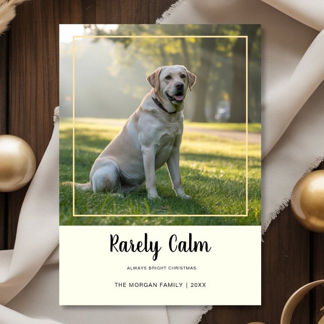 Tarjeta Festiva Rarely Christmas Forest Dog Nature Inspired card (Subido por el creador)